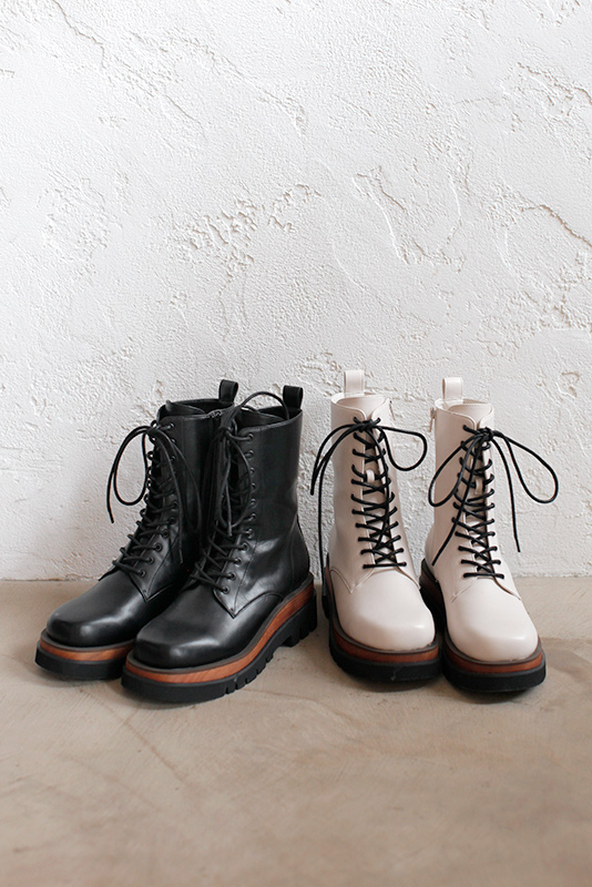 Lace-up Short Boots