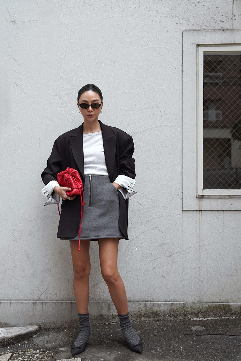 Front Zip Diver Skirt