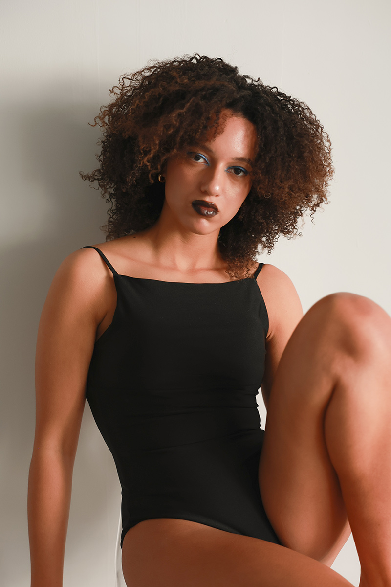 Back Open Glossy One-piece