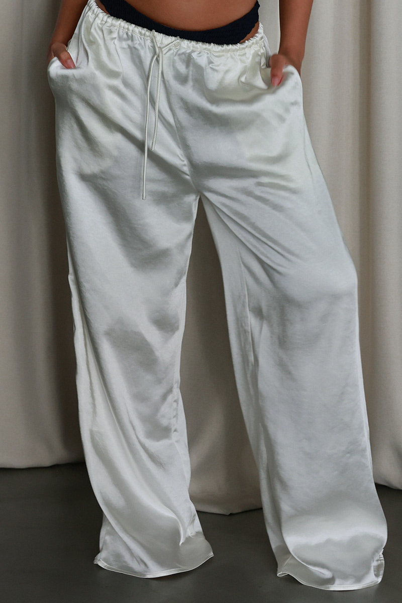 Satin Wide Pants