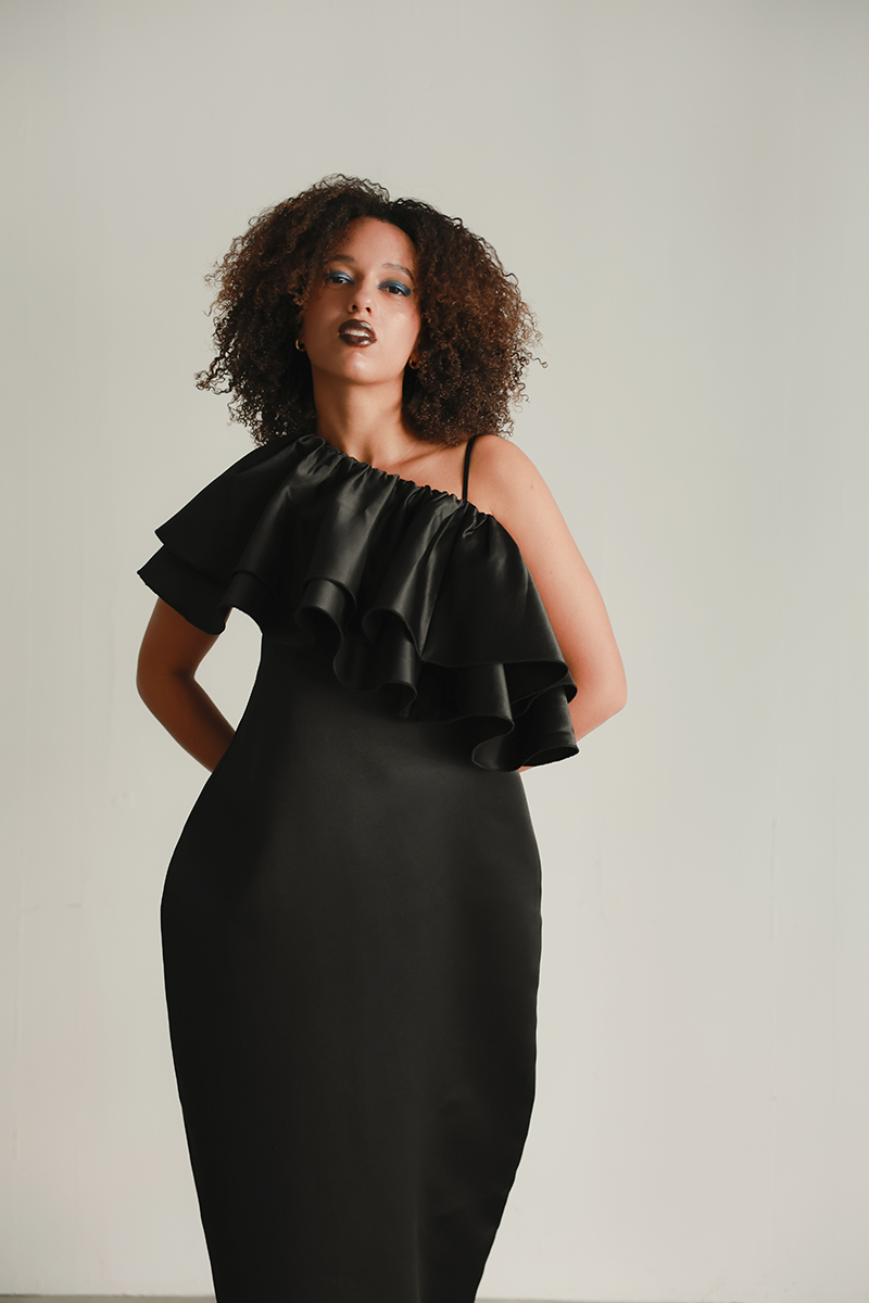 Fril Set Camisole Cocoon One-piece