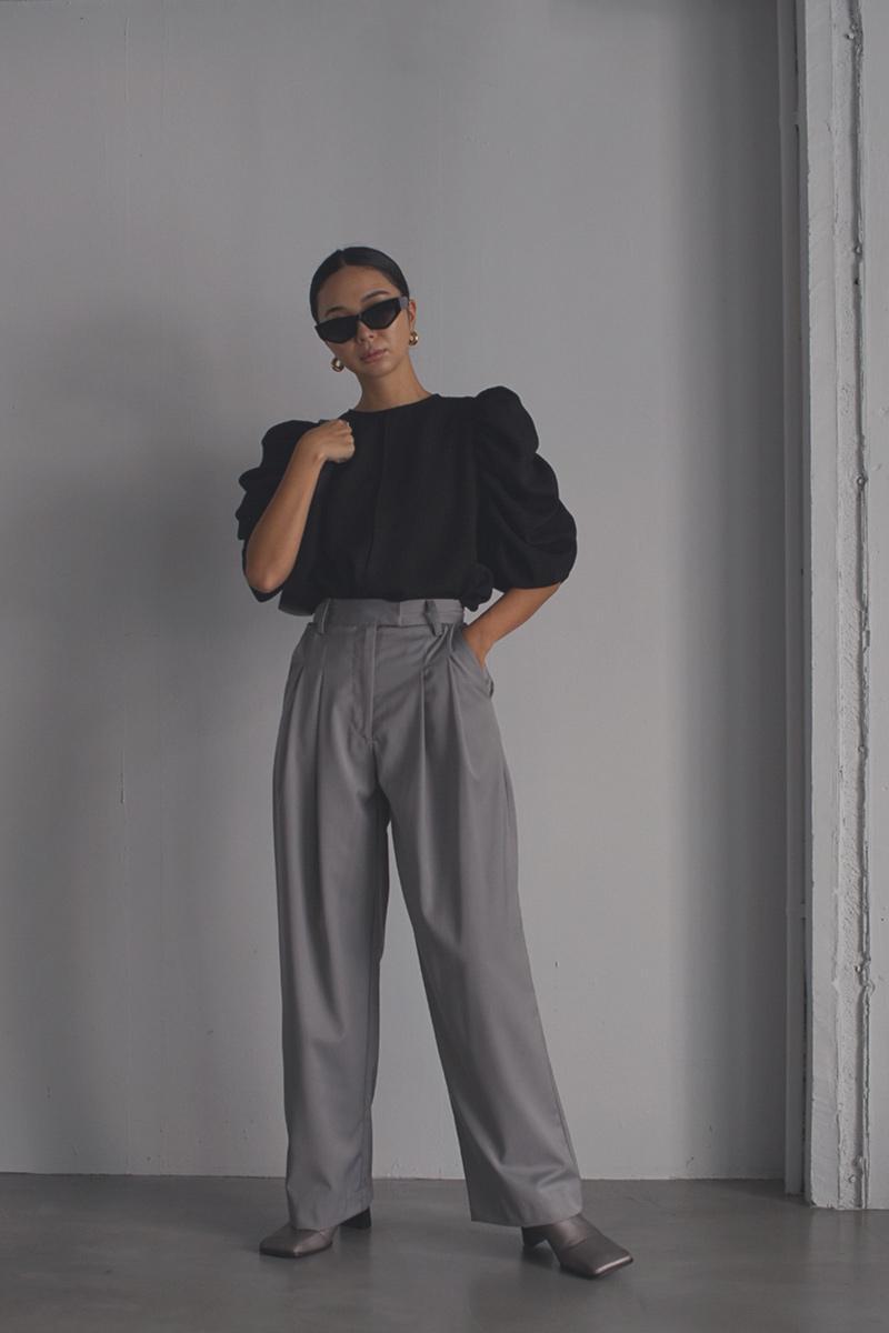 Wide Tuck Pants