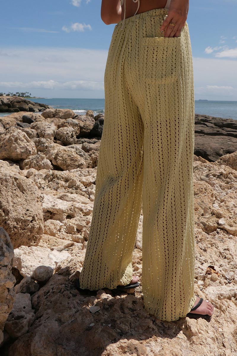 Pointelle Knit Pants