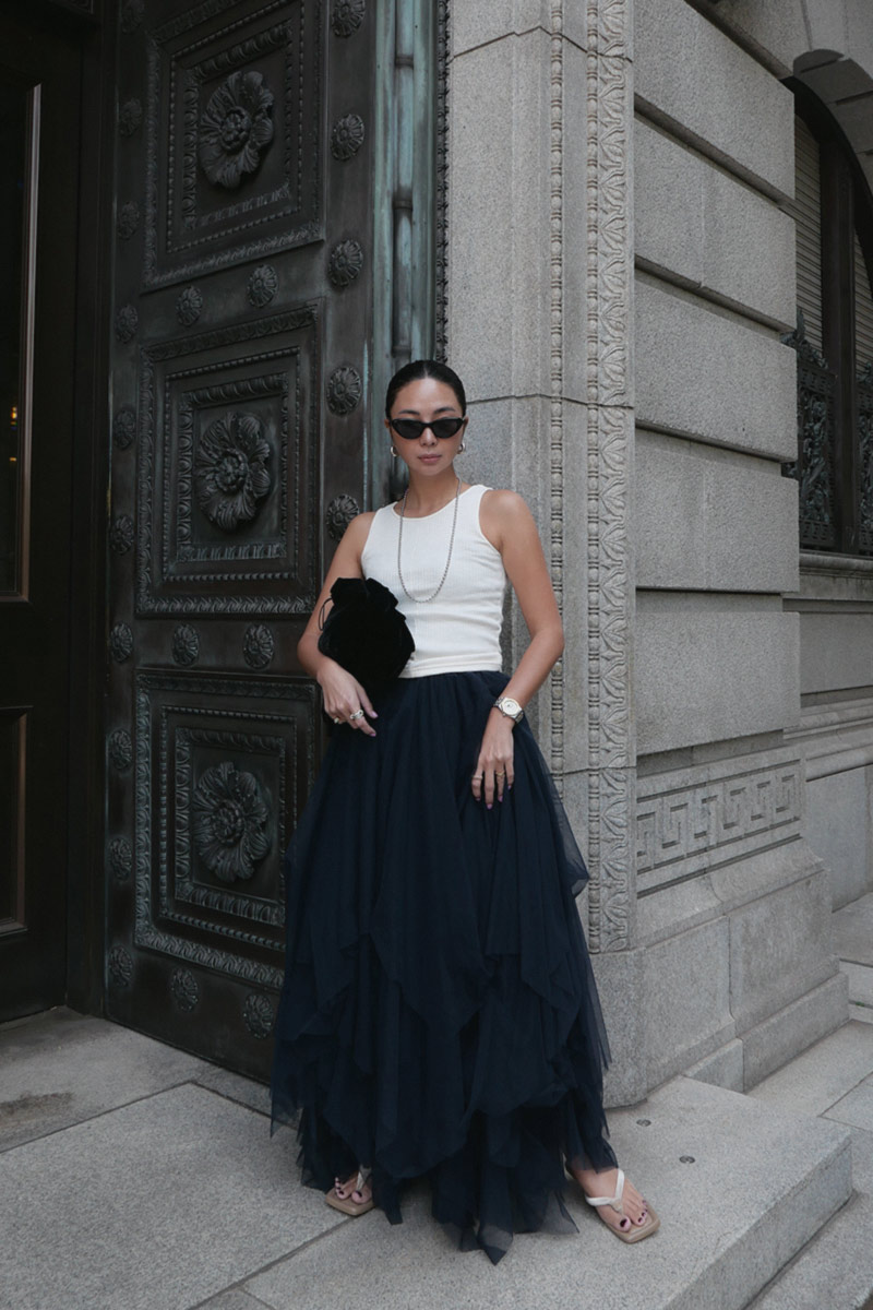 Random Volume Tulle Skirt