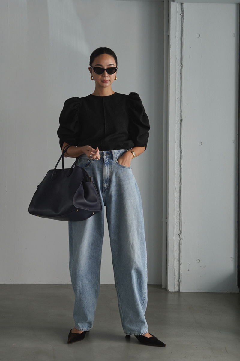 Volume Sleeve Ripple Tops