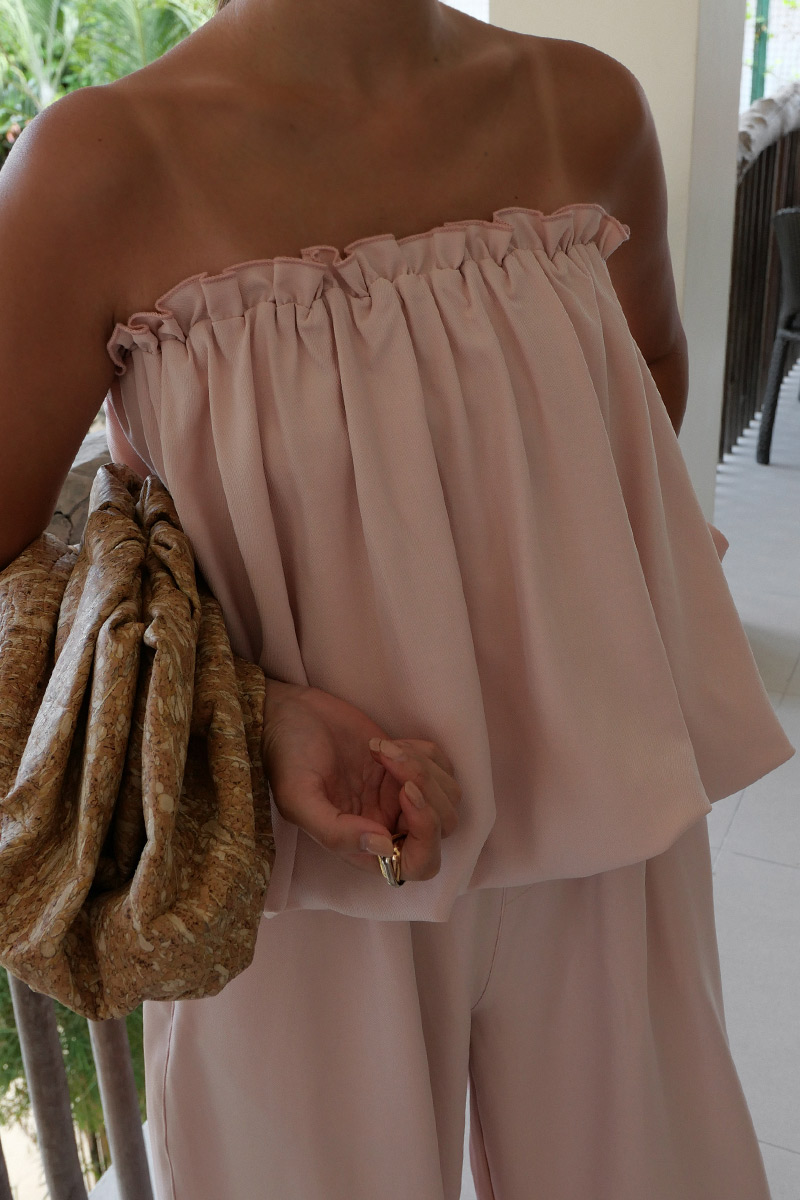 Gather Frill Ballon Tops