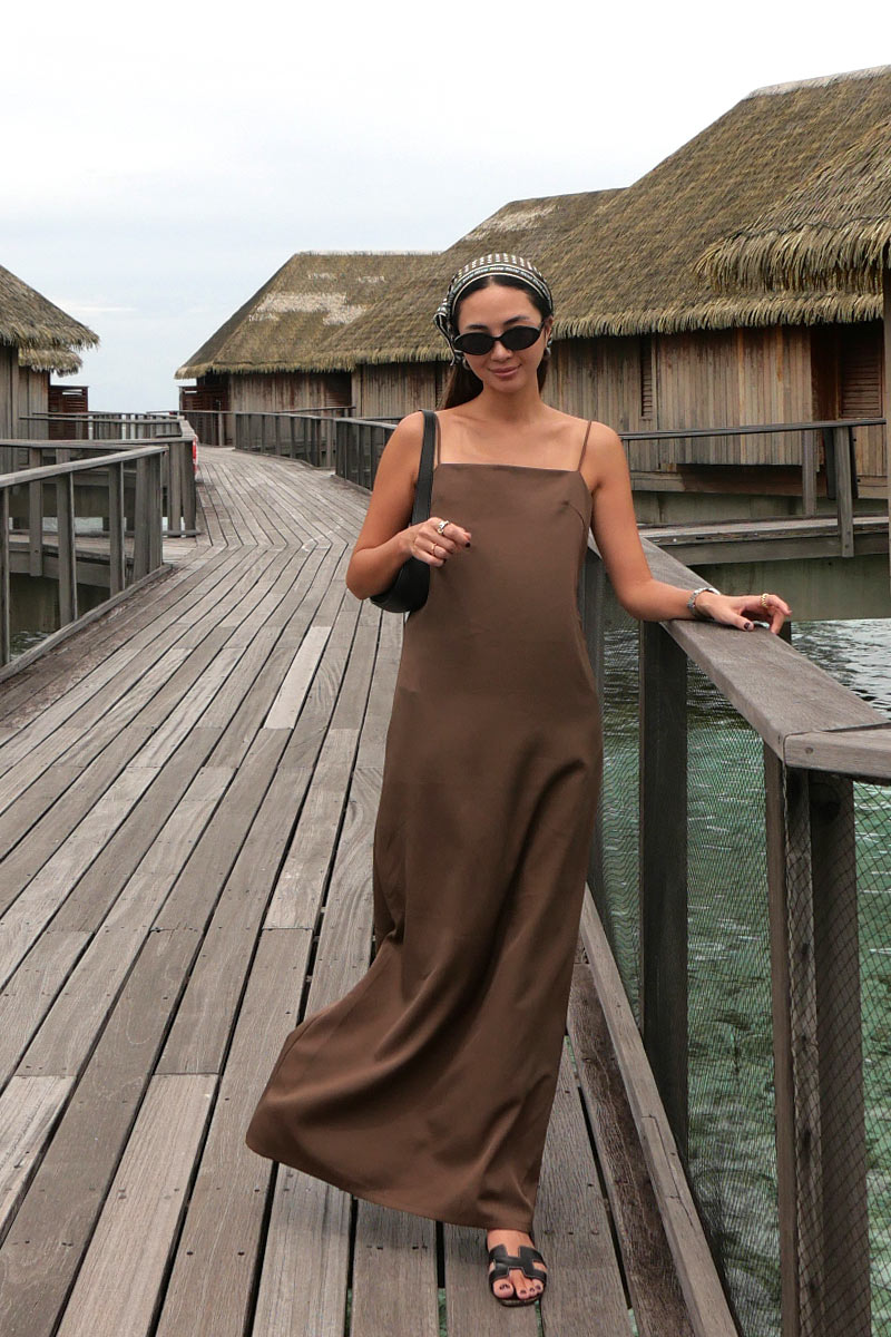 Slit Camisole One-piece
