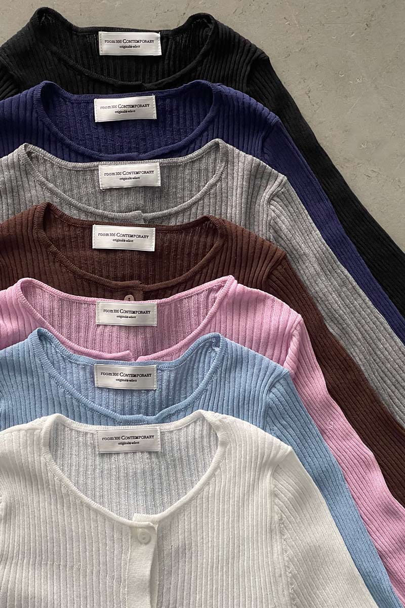 Sheer Rib Cardigan