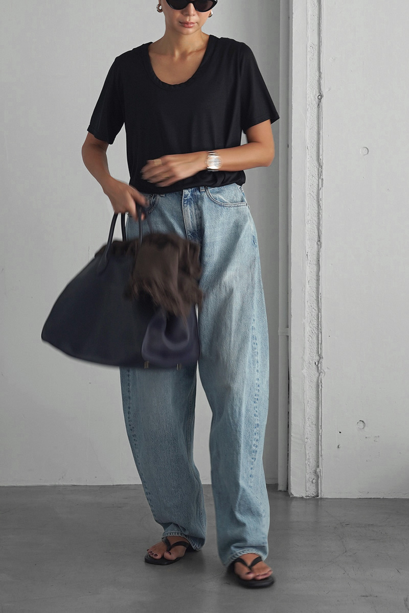 U-neck Sheer Tops