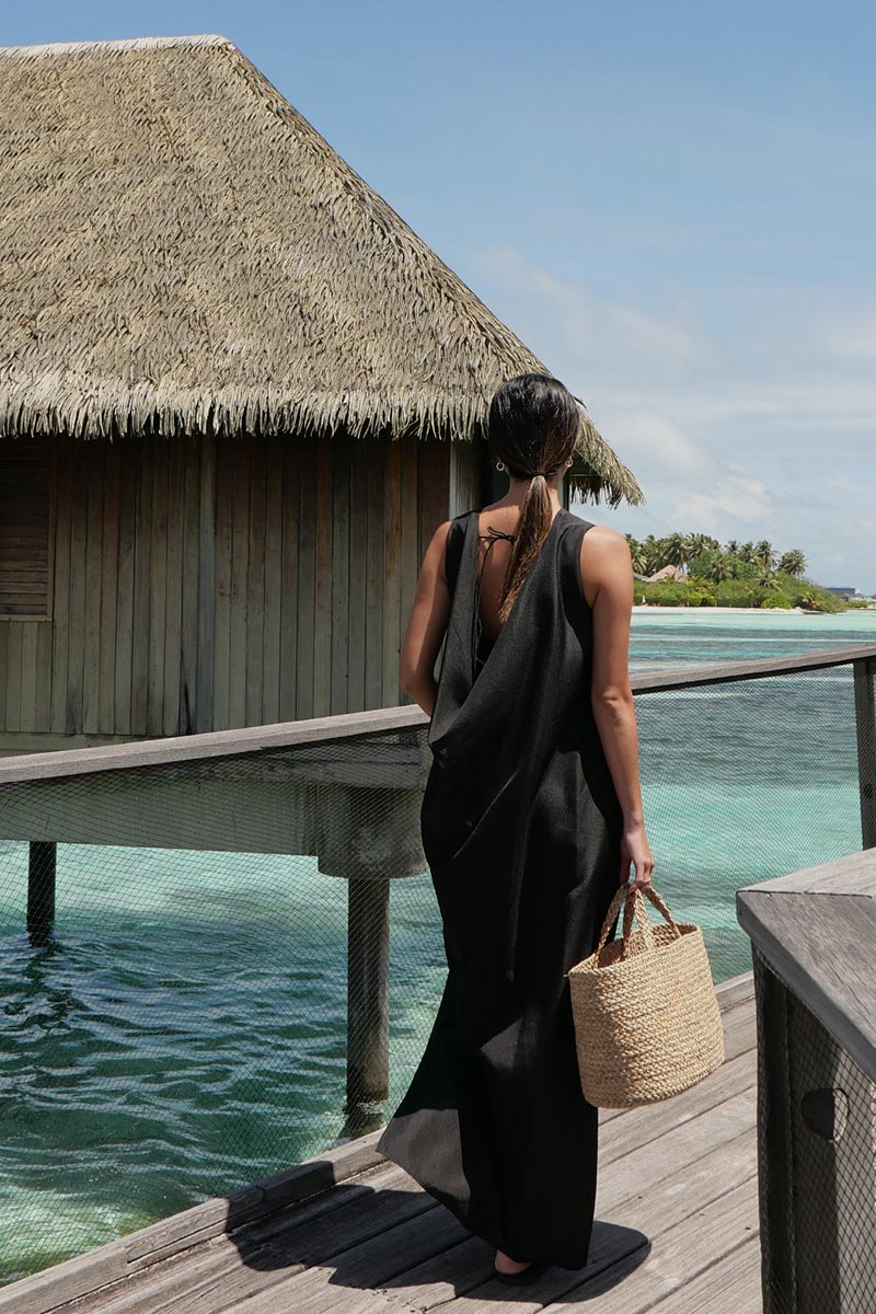 Back Drape One-piece
