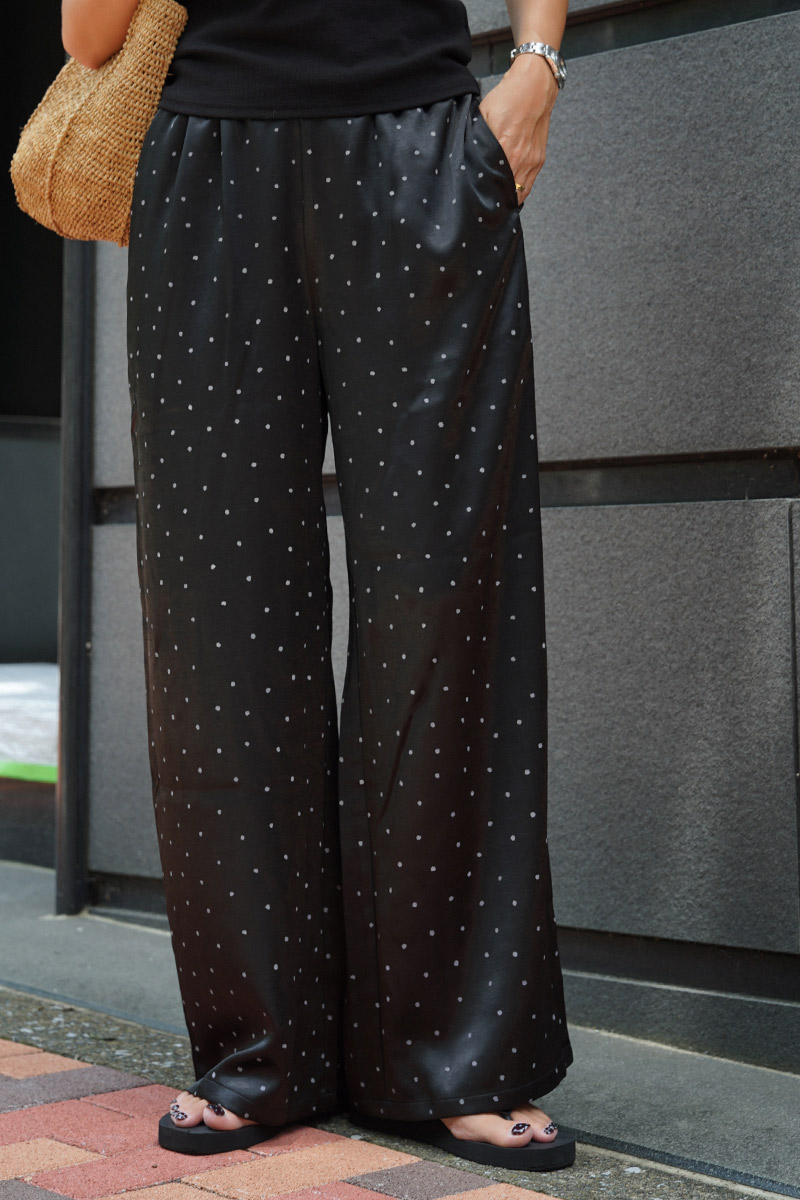 Dot Satin Pants