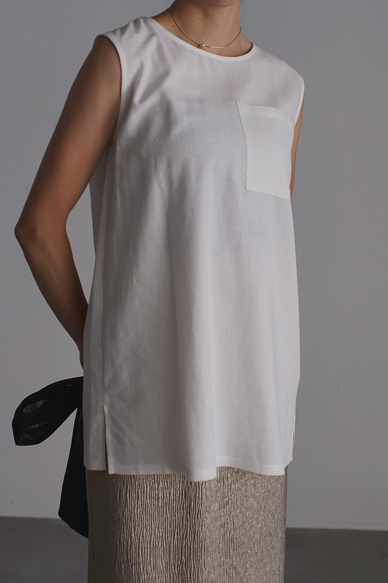 Linen Sleeveless Tops