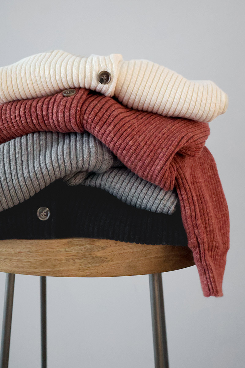 Rib Knit Cardigan