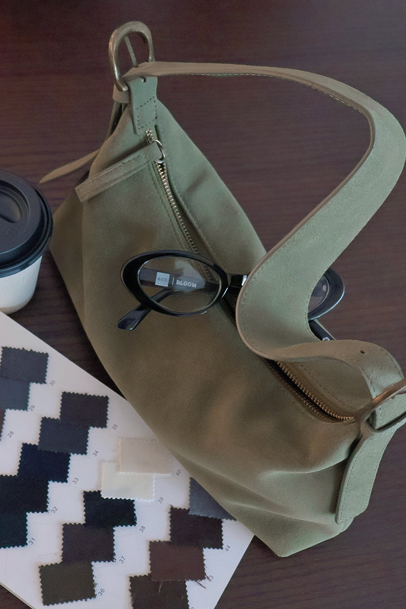 Real Suede Belt Hand Bag