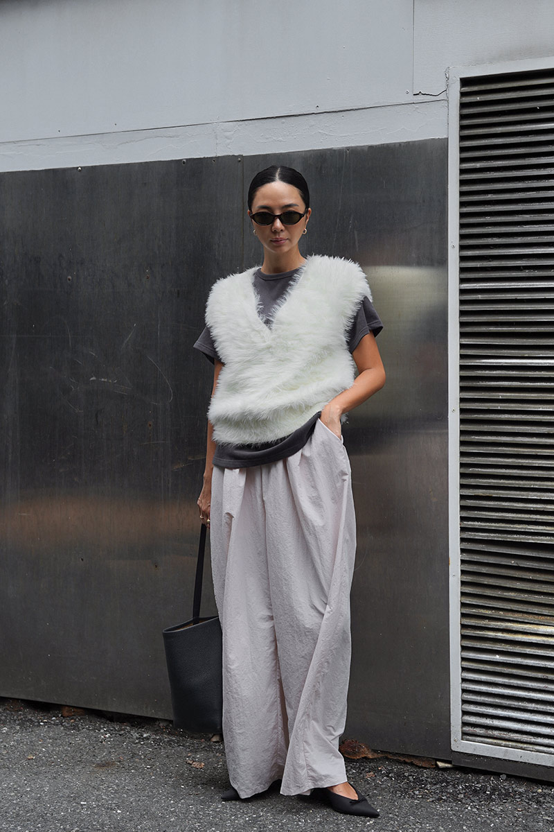 2way Shaggy Knit Vest