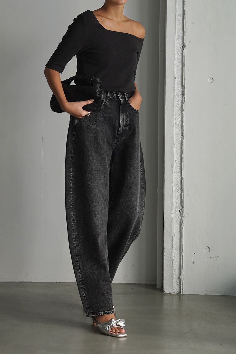 パンツ room306 Curve Denim Pants room306 CONTEMPORARY / Curve Black Denim Pants