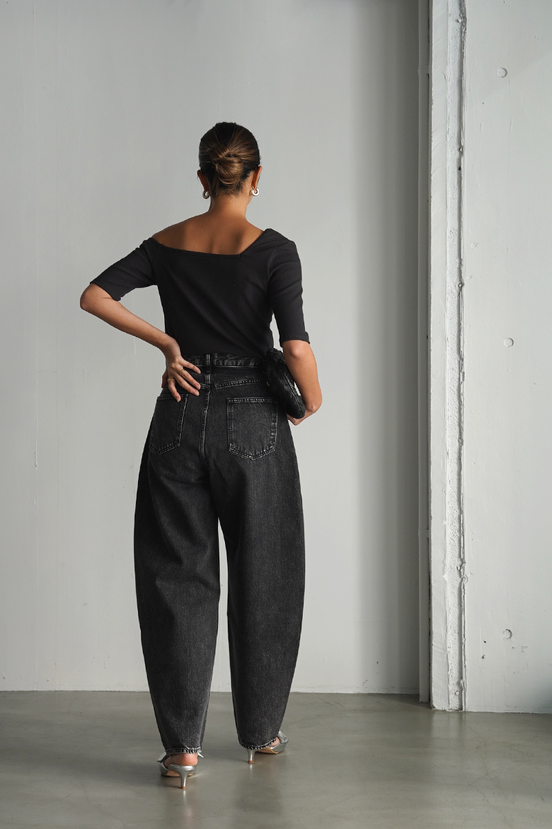 パンツ room306 Curve Denim Pants room306 CONTEMPORARY / Curve Black Denim Pants