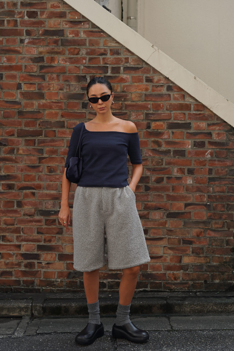Poodle Boa Bermuda Pants
