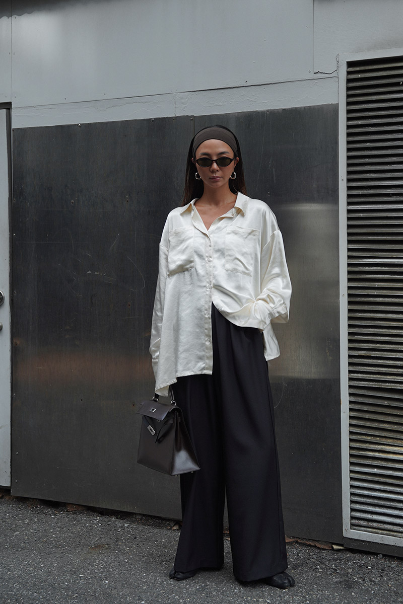 Satin Over Size Shirt