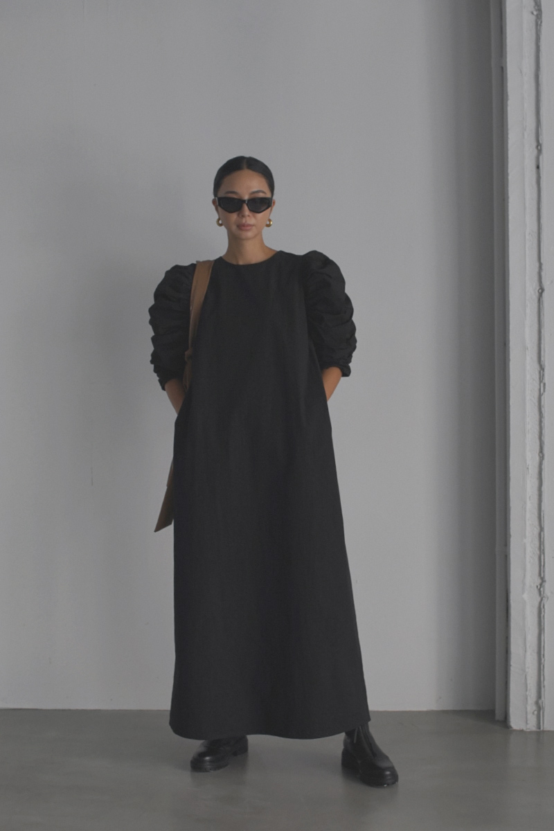 Volume Sleeve Long One-piece