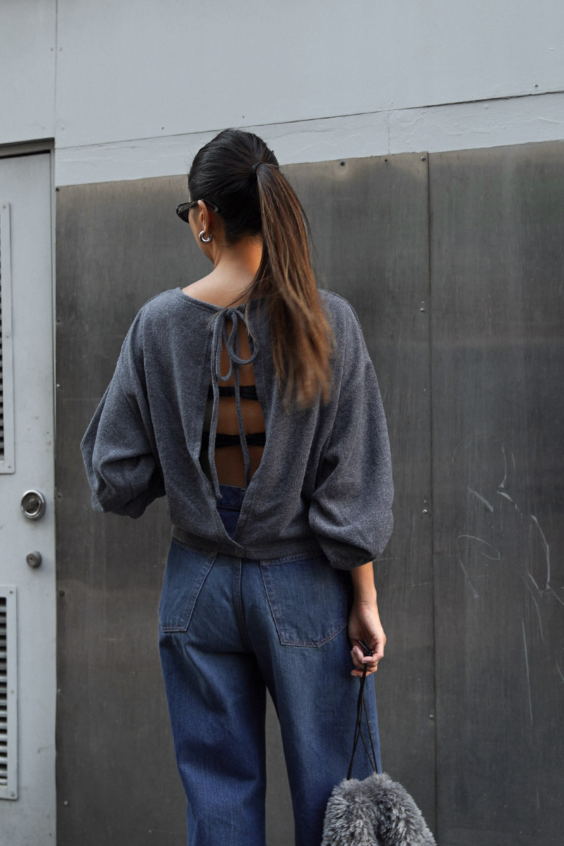 Back Open Knit Sew