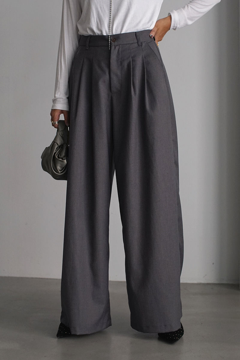 Double Tuck Wide Pants