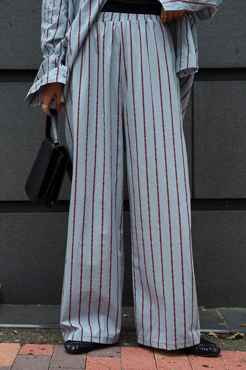 Stripe Wide Pants