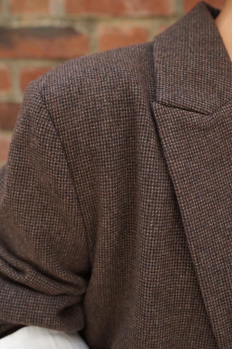 Over Size Check Tailer Jacket