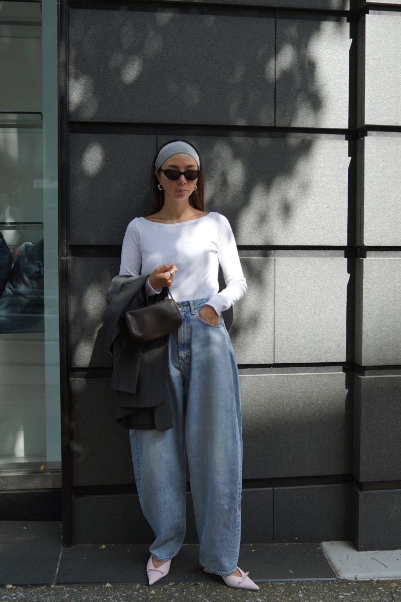 Pattern Mesh Boat-neck Tops