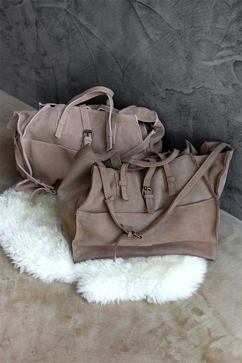 Suede Real Leather Hand Bag