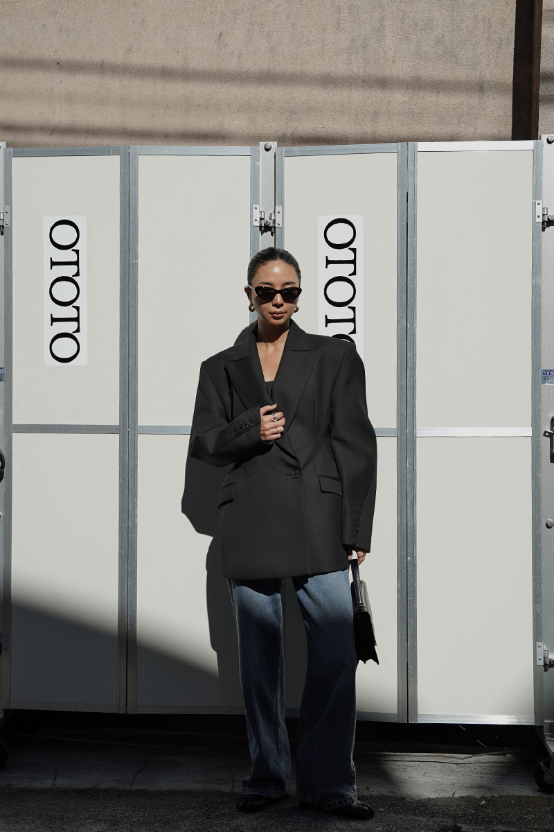 Wool Curve Tailored Jacket