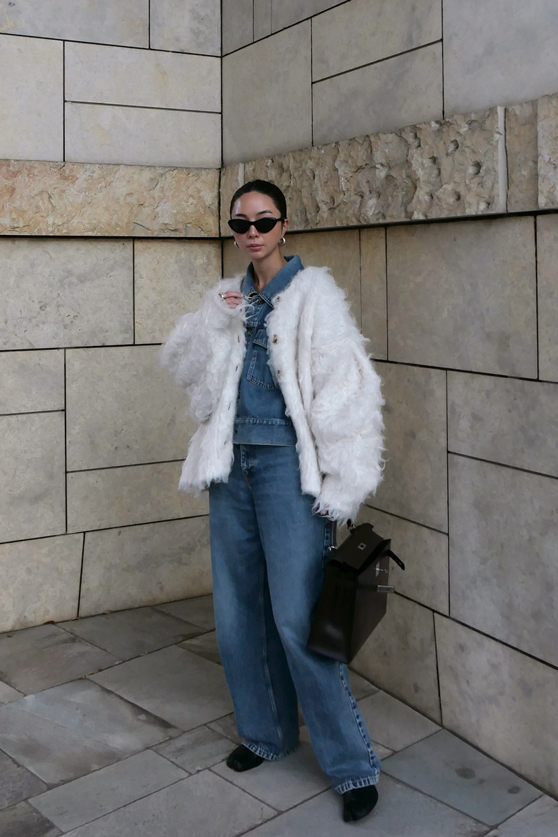 Wave Shaggy Knit Cardigan