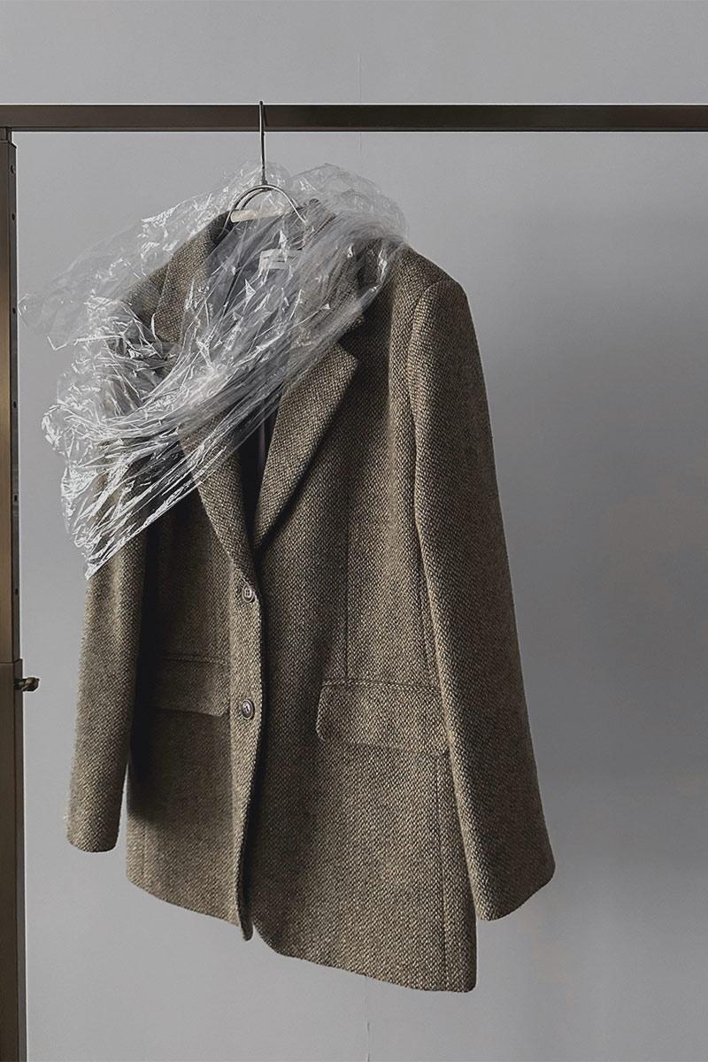 Wool Tweed Tailored Jacket