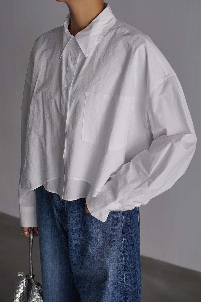 Asymmetry Cropped Shirt
