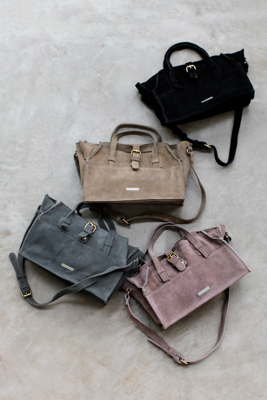 Suede Real Leather Mini Hand Bag