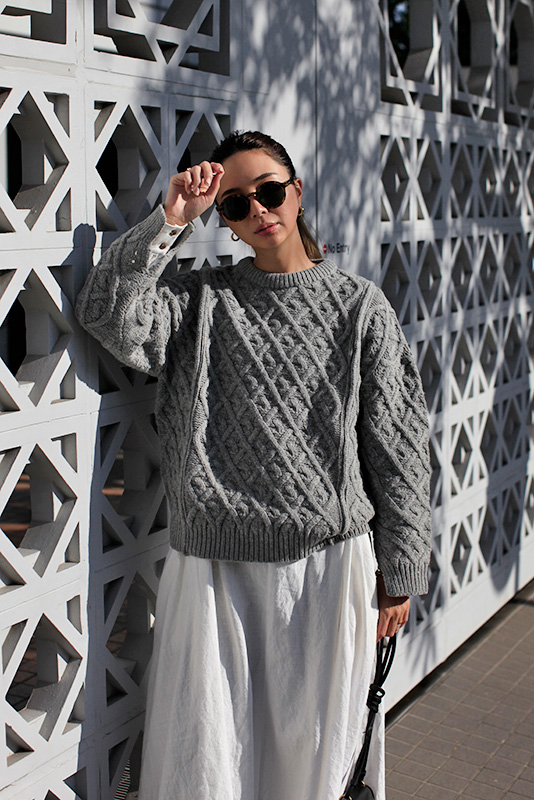 Braided Design Knit Tops